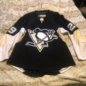 Marc-Andre Fleury Pittsburgh Penguins Reebok Authentic Home Jersey (Black)